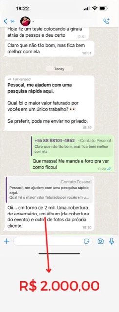 Print de resultado da aluna Anastácia